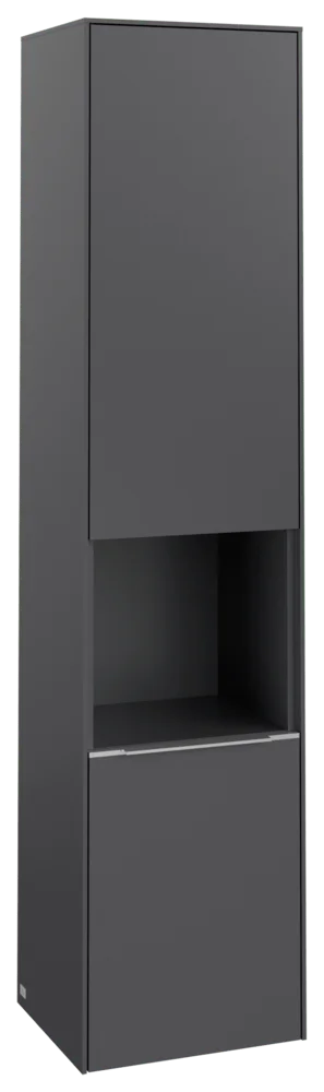 Villeroy & Boch Hochschrank Subway 3.0 C58900, 400 x 1710 x 362 mm, 2 Türen, Anschlag (Scharnier) rechts, Graphite