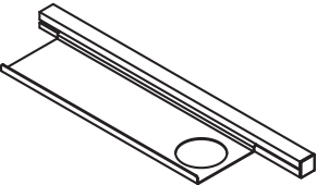 HEWI Ablage in 48,2 × 2,5 × 10,2 cm