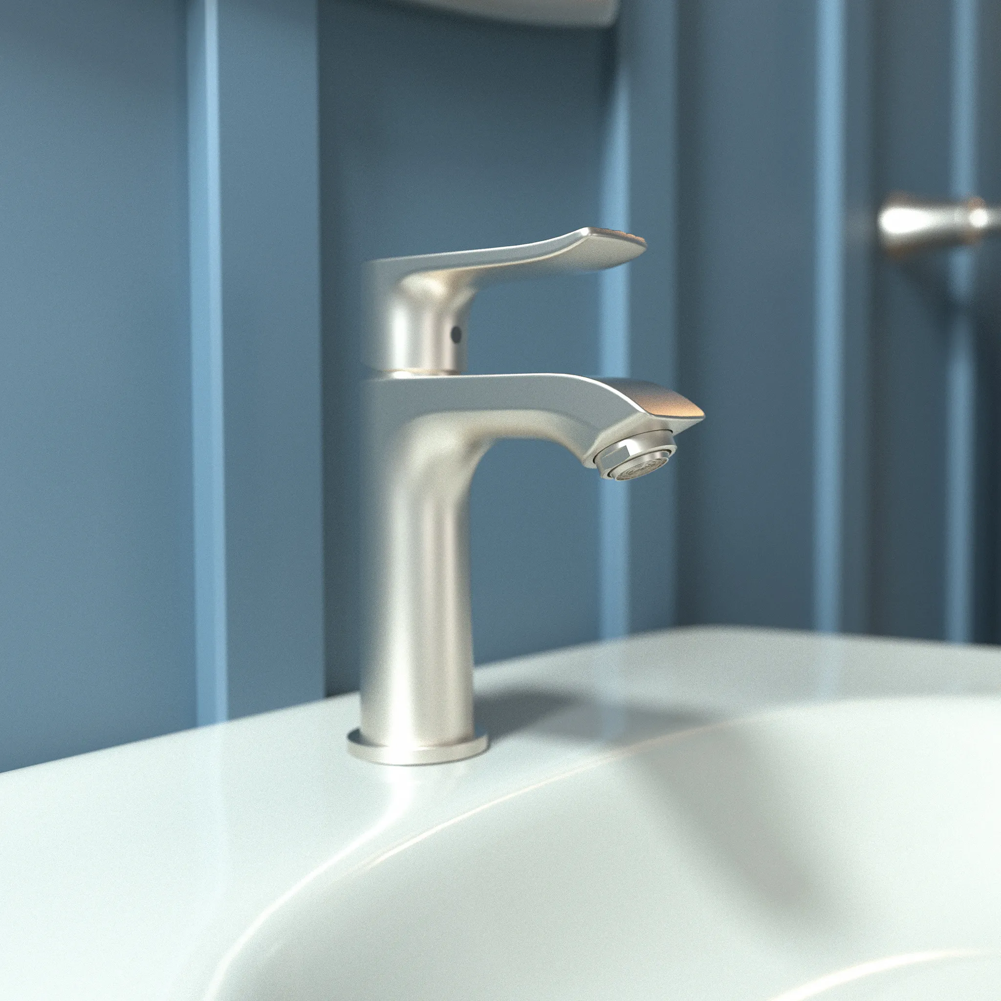 Waschtischmischer 100 Metris für Handwaschbecken chrom