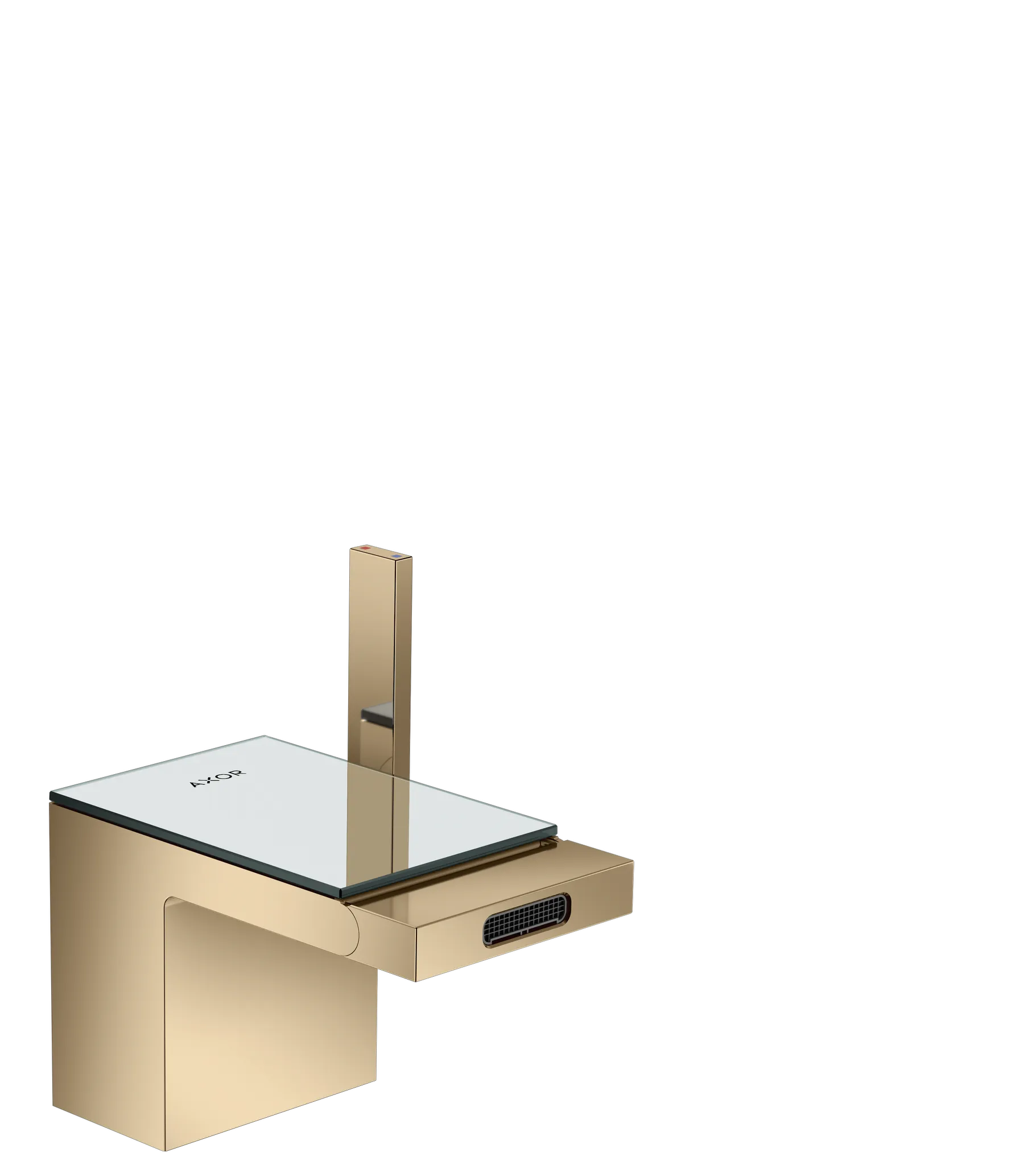 Hansgrohe AXOR MyEdition Mischer mit Platte 117 Glas, Spiegel Hansgrohe AXOR MyEdition Mischer mit Platte 117 Glas, Spiegel