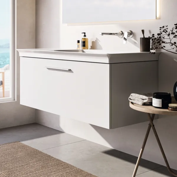 Ideal Standard Möbelwaschtischunterschrank i.life B 1 Auszug, 1200x505x440mm, Weiß matt Ideal Standard Möbelwaschtischunterschrank i.life B 1 Auszug, 1200x505x440mm, Weiß matt