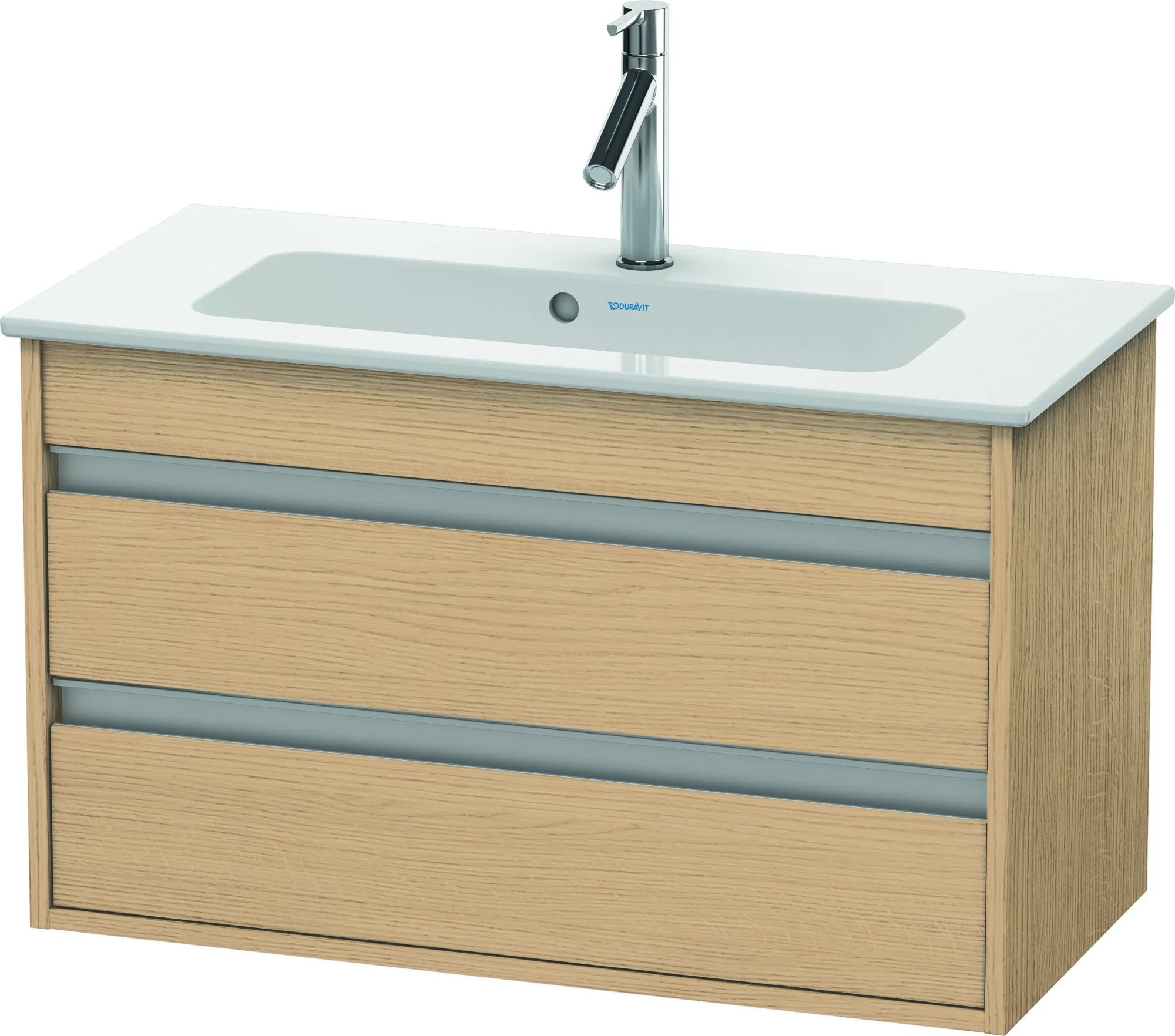 Duravit Waschtischunterschrank wandhängend „Ketho“ 80 × 48 × 38,5 cm in Eiche Natur Duravit Waschtischunterschrank wandhängend „Ketho“ 80 × 48 × 38,5 cm in Eiche Natur