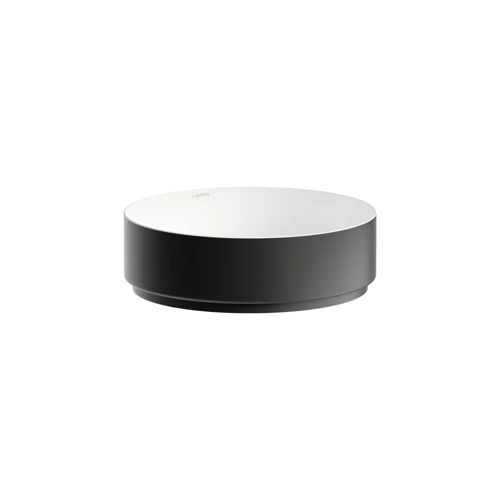 Laufen Waschtisch-Schale UNISONO 375 x 116 mm in Schwarz/Weiß