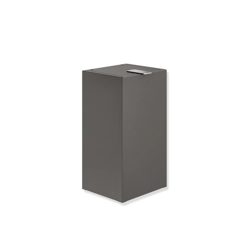 HEWI Hygieneabfallbehälter pulverbeschichtet „System 900“ 16 × 29 × 14 cm in Dunkelgrau tiefmatt