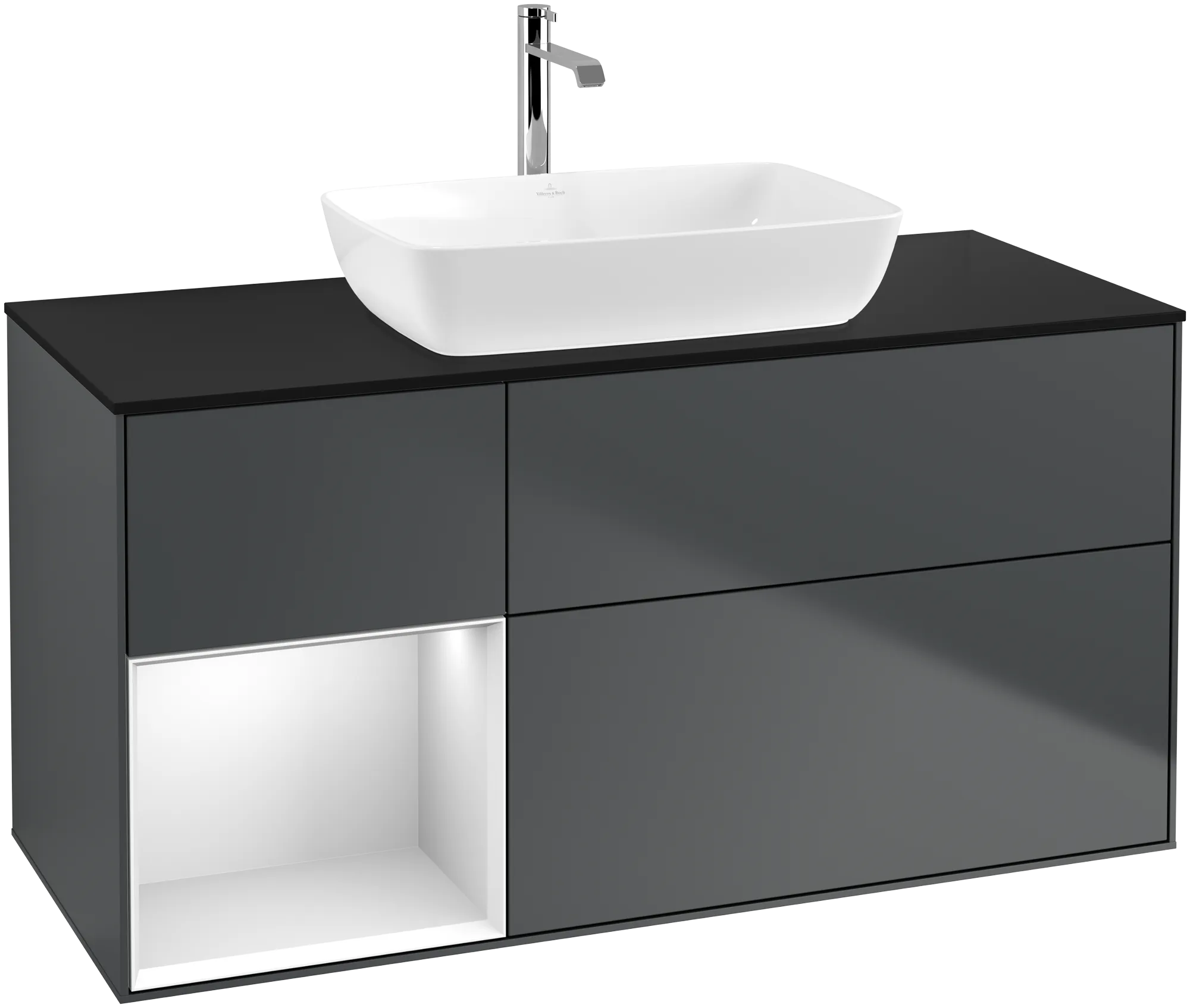 Villeroy & Boch Waschbeckenunterschrank Finion F82, 1200x603x501mm, mit Beleuchtung