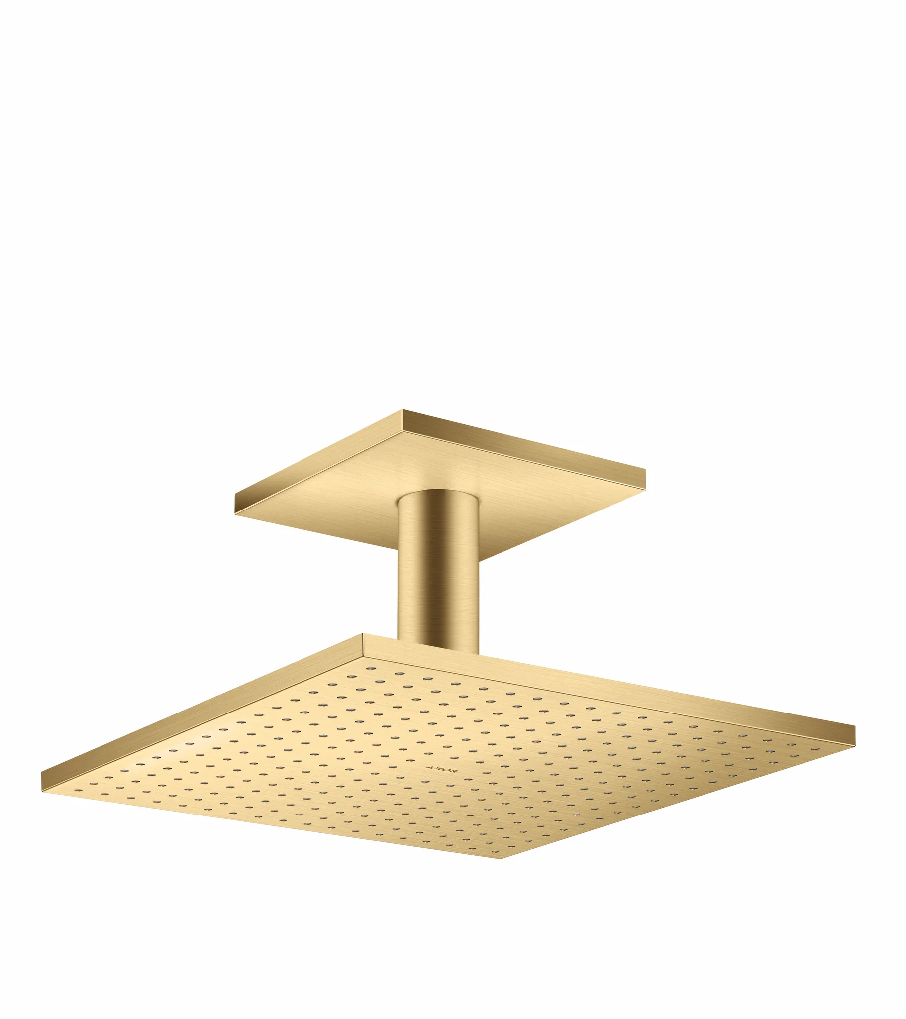 Hansgrohe AXOR ShowerSolutions Kopfbrause 300⁄300 2jet mit Deckenanschluss, Brushed Gold Optic