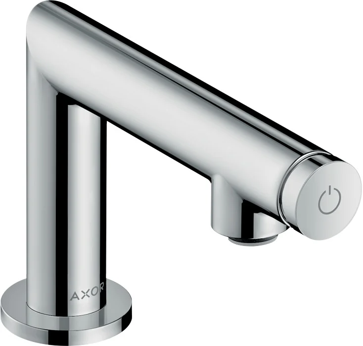 Hansgrohe AXOR Uno Standventil Select 80 Chrom, Festauslauf, max. Durchfluss 5 l/min bei 3 bar, Auslaufhöhe 75 mm, Anschluss DN15, Zylindergriff