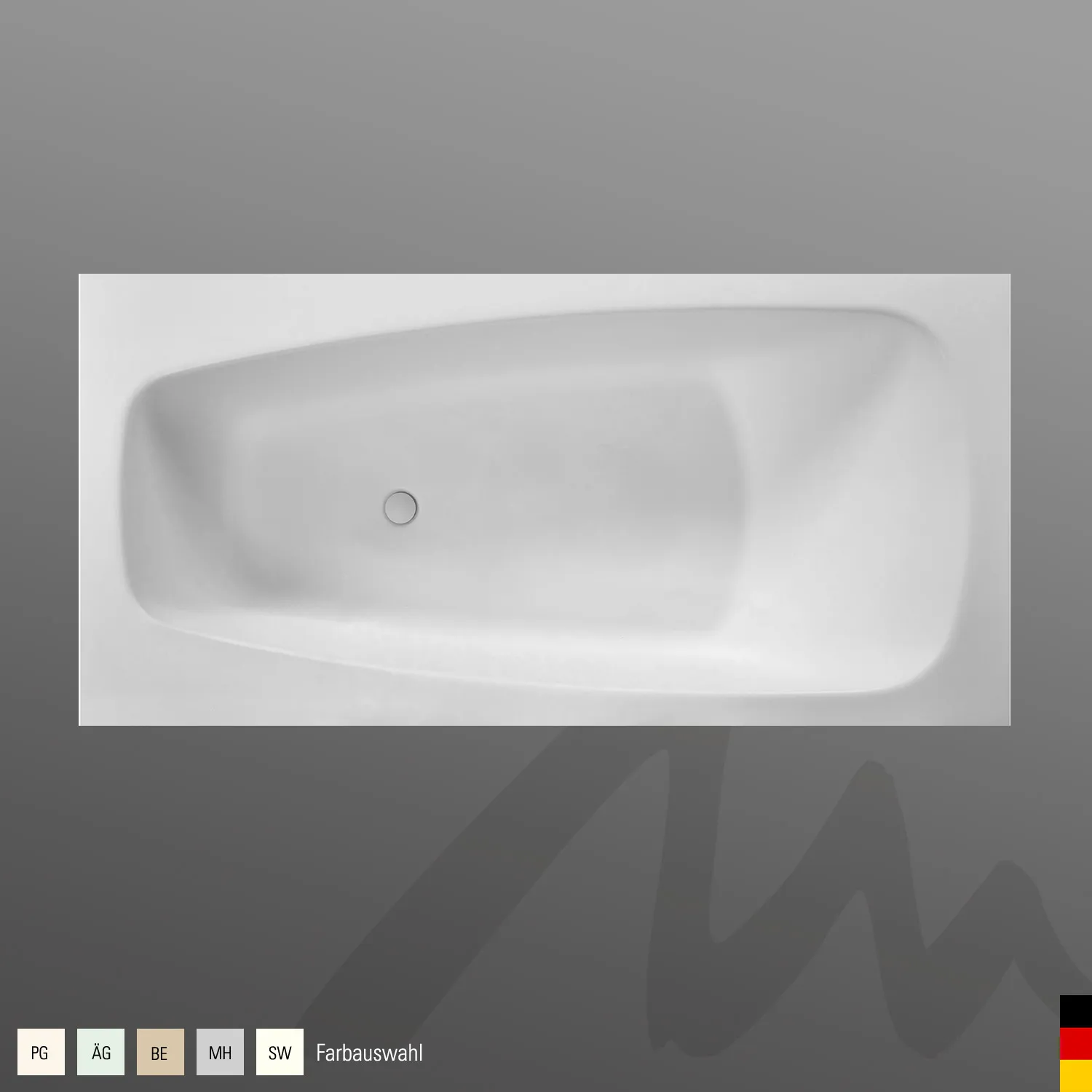 Mauersberger Acryl-Badewanne scinosa 175⁄80 1750x800x420, Farbgruppe: 2