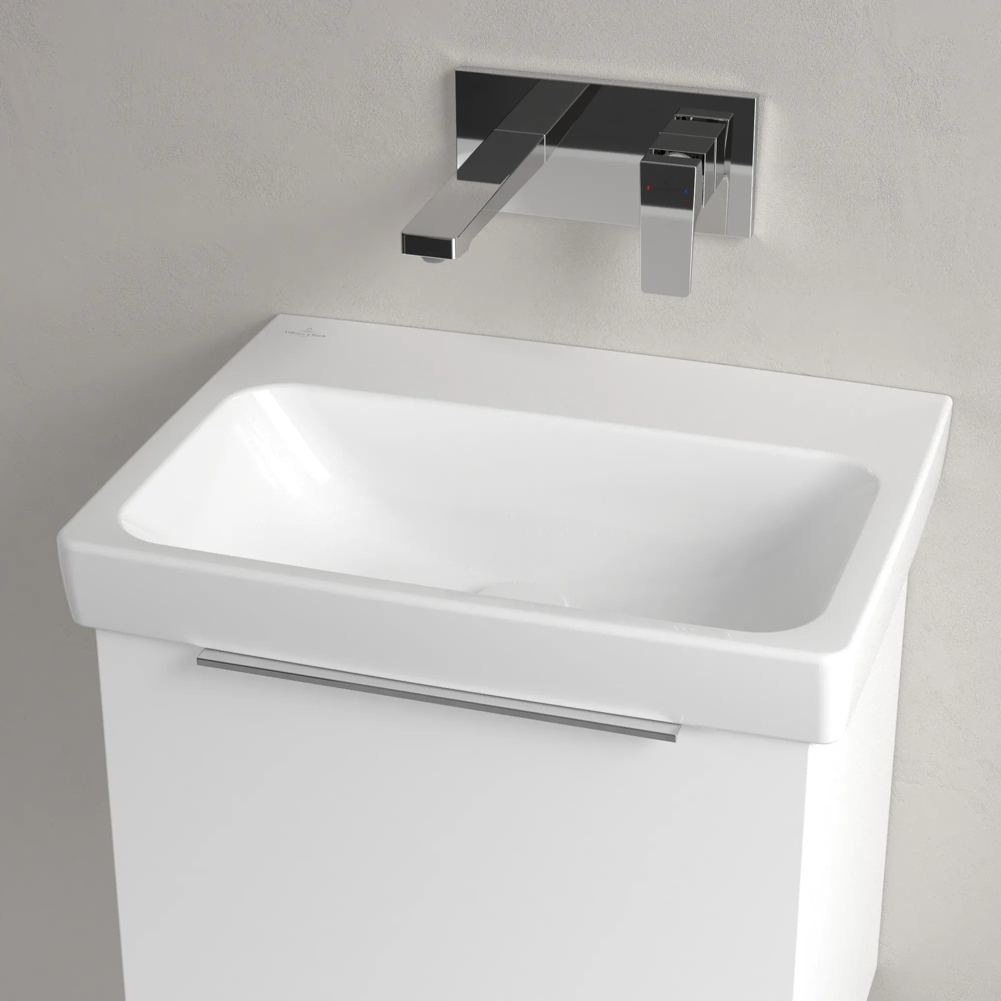 Villeroy & Boch Waschbecken „Architectura“ 550 × 420 × 165 mm, ohne Hahnlochbohrung in Weiß Alpin Villeroy & Boch Waschbecken „Architectura“ 550 × 420 × 165 mm, ohne Hahnlochbohrung in Weiß Alpin