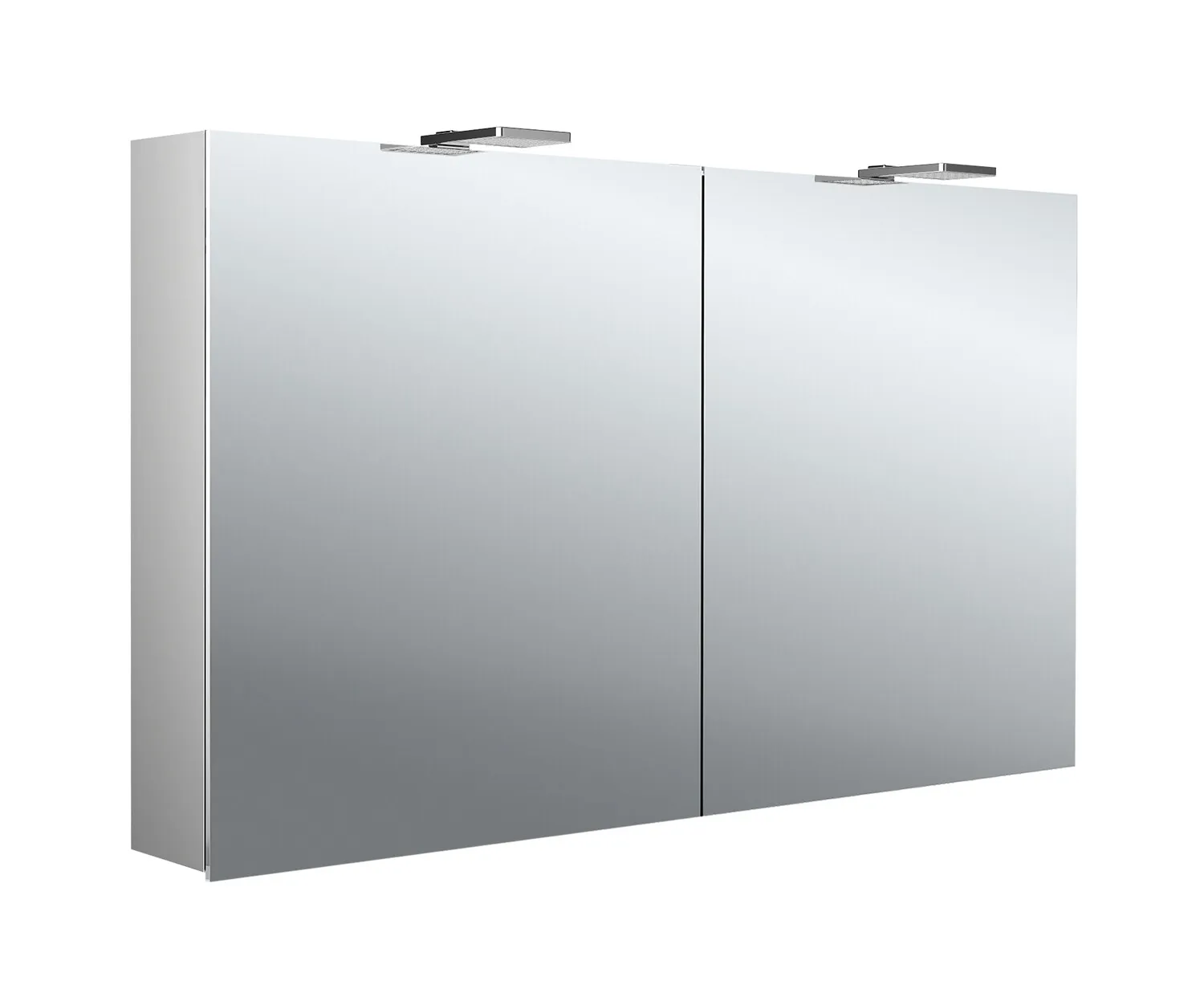 Lichtspiegelschrank pure II LED-Leuchte, Aufputz, mit Waschtischbeleuchtung, 2 Türen, 1200mm