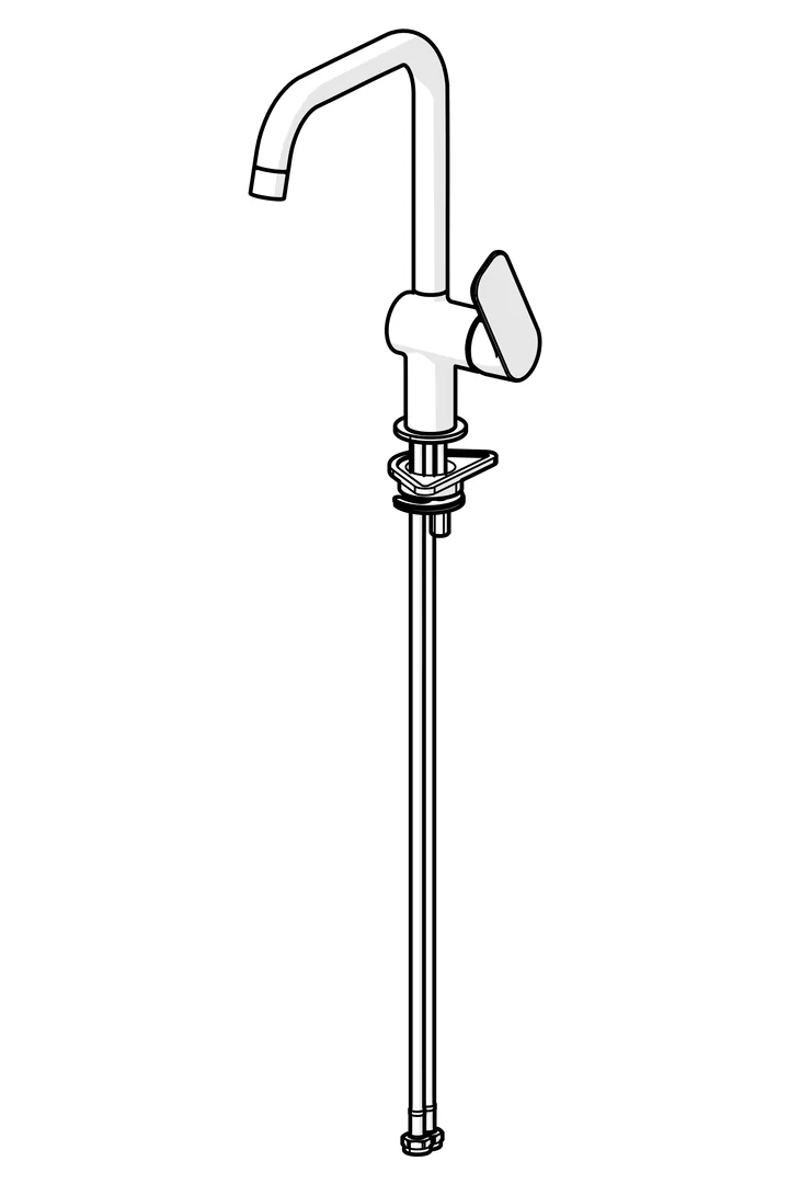 HansaBASIC Küchenarmatur EHM 5556, Ausladung 200 mm, DN15, Chrom HansaBASIC Küchenarmatur EHM 5556, Ausladung 200 mm, DN15, Chrom