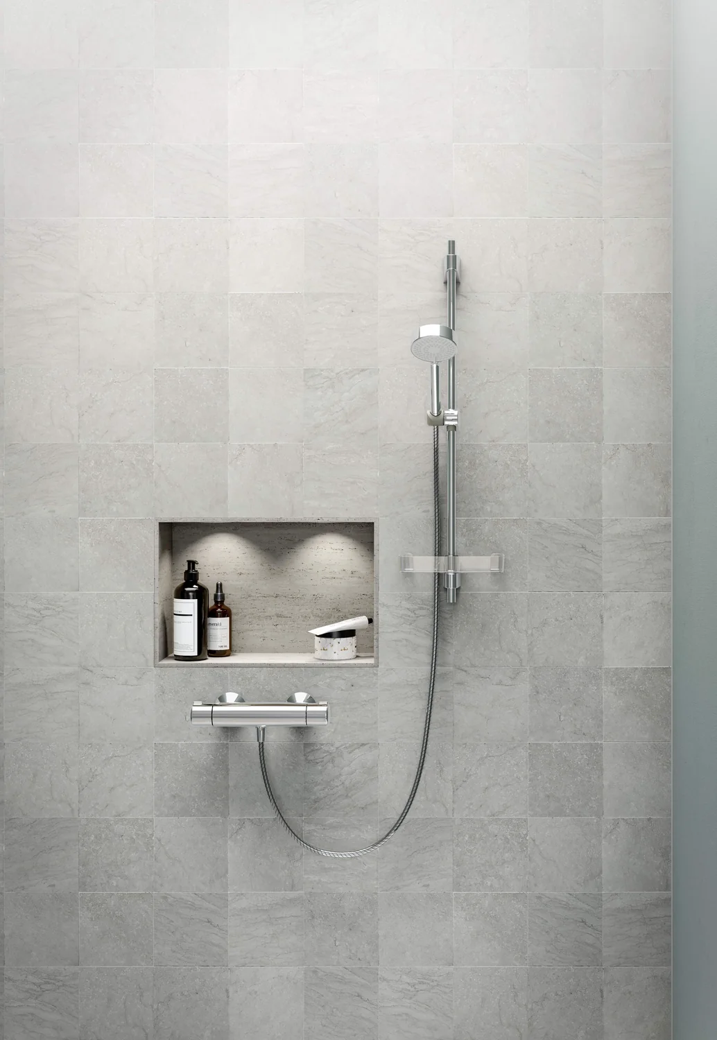 HansaMICRA Duscharmatur Hansamicra 2017 Chrom DN15 Thermostat