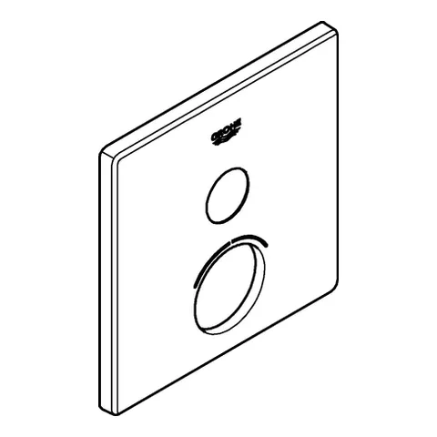 Rosette 46994, eckig, für SmartControl Unterputz, für Mischer mit 1 Absperrventil, chrom Rosette 46994, eckig, für SmartControl Unterputz, für Mischer mit 1 Absperrventil, chrom