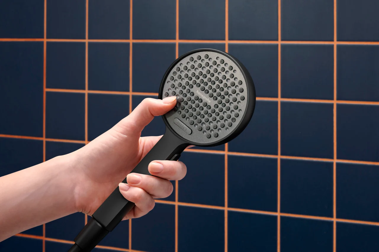 Hansgrohe Activera Select S Handbrause 95 mm, 2jet EcoSmart mit Booster, Mattschwarz