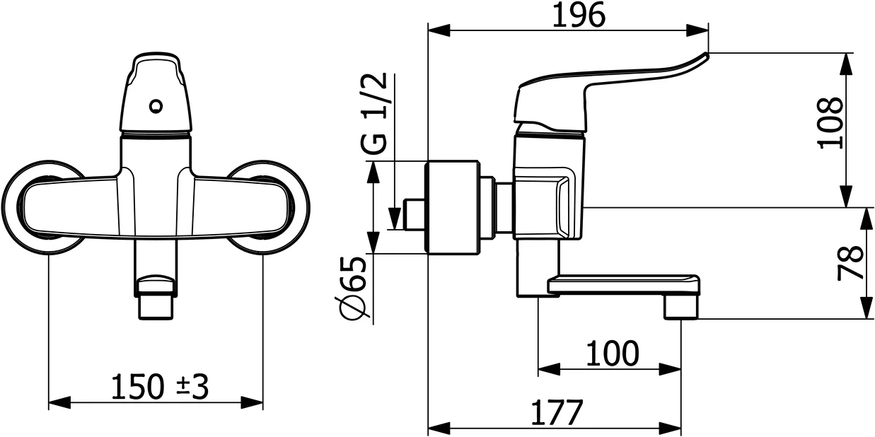 HansaCLINICA Einhebelmischer Waschtischbatterie Hansaclinica 2018 Chrom