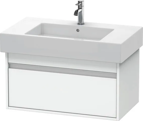 Duravit Waschtischunterschrank wandhängend „Ketho“ 80 × 41 × 45,5 cm in Weiß Matt Duravit Waschtischunterschrank wandhängend „Ketho“ 80 × 41 × 45,5 cm in Weiß Matt