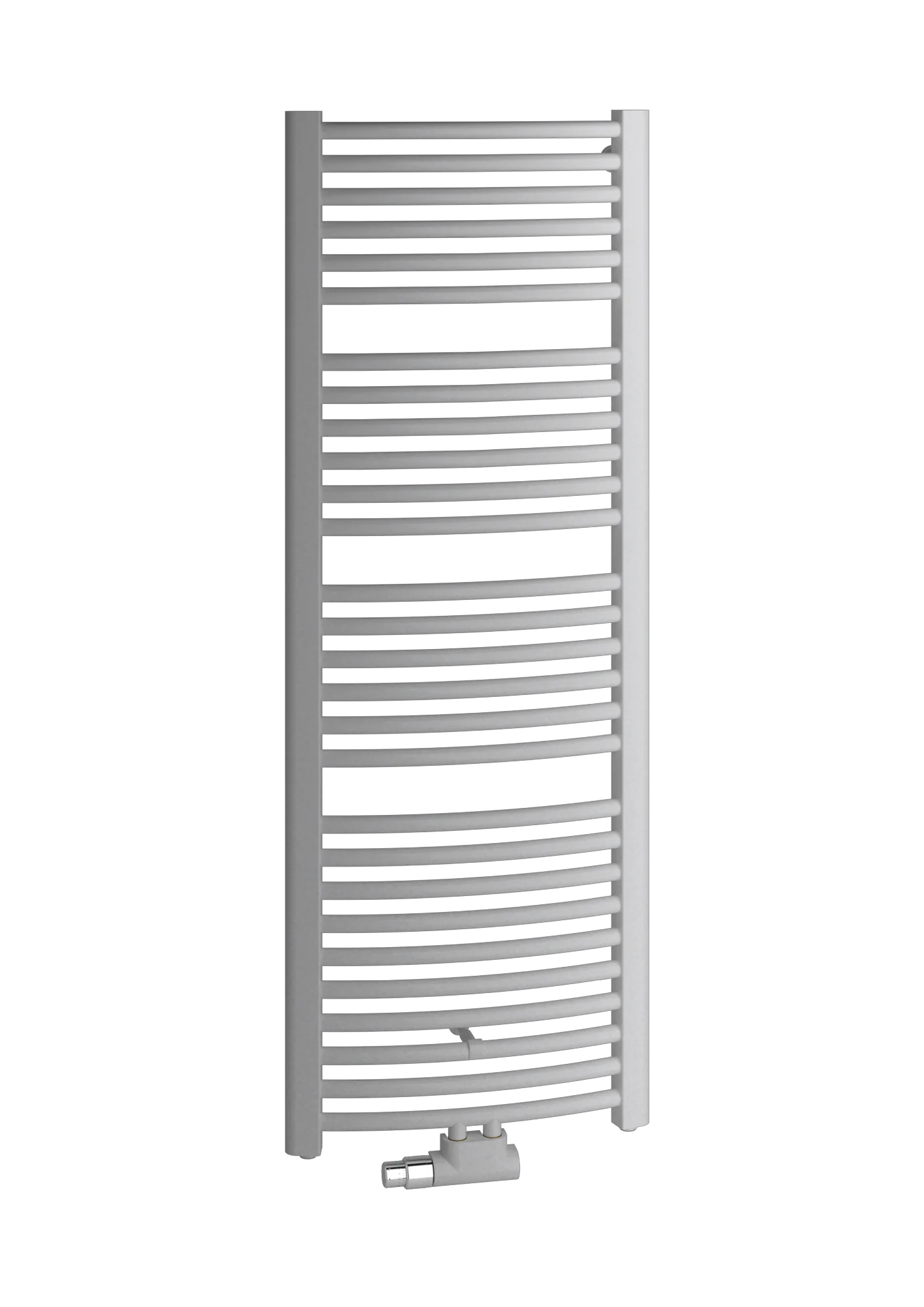 Kermi Heizkörper „Basic®-50 R“ 74,9 × 177 cm in glanzsilber Metallic