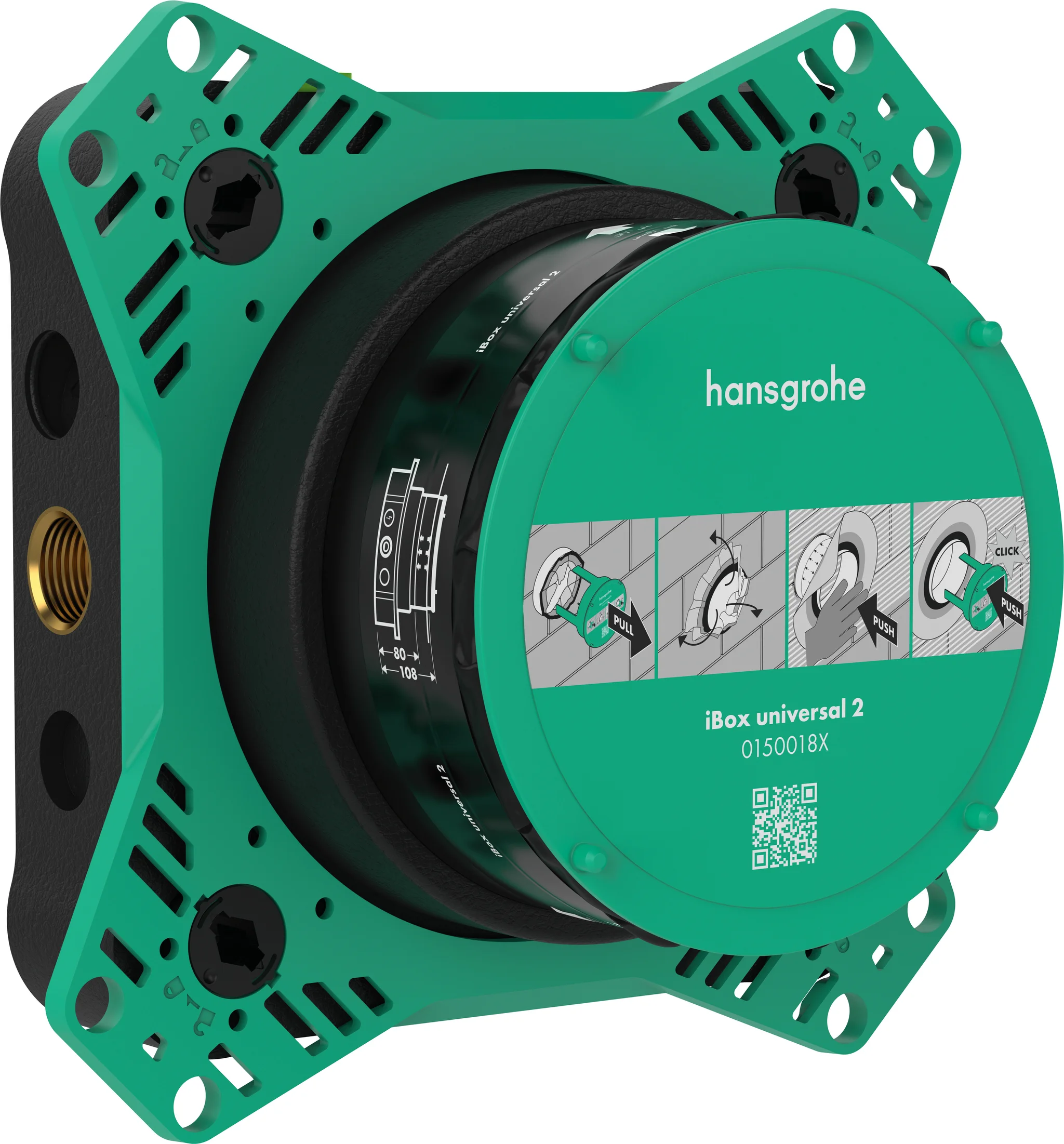 Hansgrohe iBox universal 2 Grundkörper - wärme- und schallisolierend, rotationssymmetrische Montage, einstellbarer Montagering in 5 mm Schritten, für alle neuen Brausen-, Wannen- und Thermostat-Fertigsets Unterputz (ShowerSelect Comfort, DuoTurn) Hansgrohe iBox universal 2 Grundkörper - wärme- und schallisolierend, rotationssymmetrische Montage, einstellbarer Montagering in 5 mm Schritten, für alle neuen Brausen-, Wannen- und Thermostat-Fertigsets Unterputz (ShowerSelect Comfort, DuoTurn)