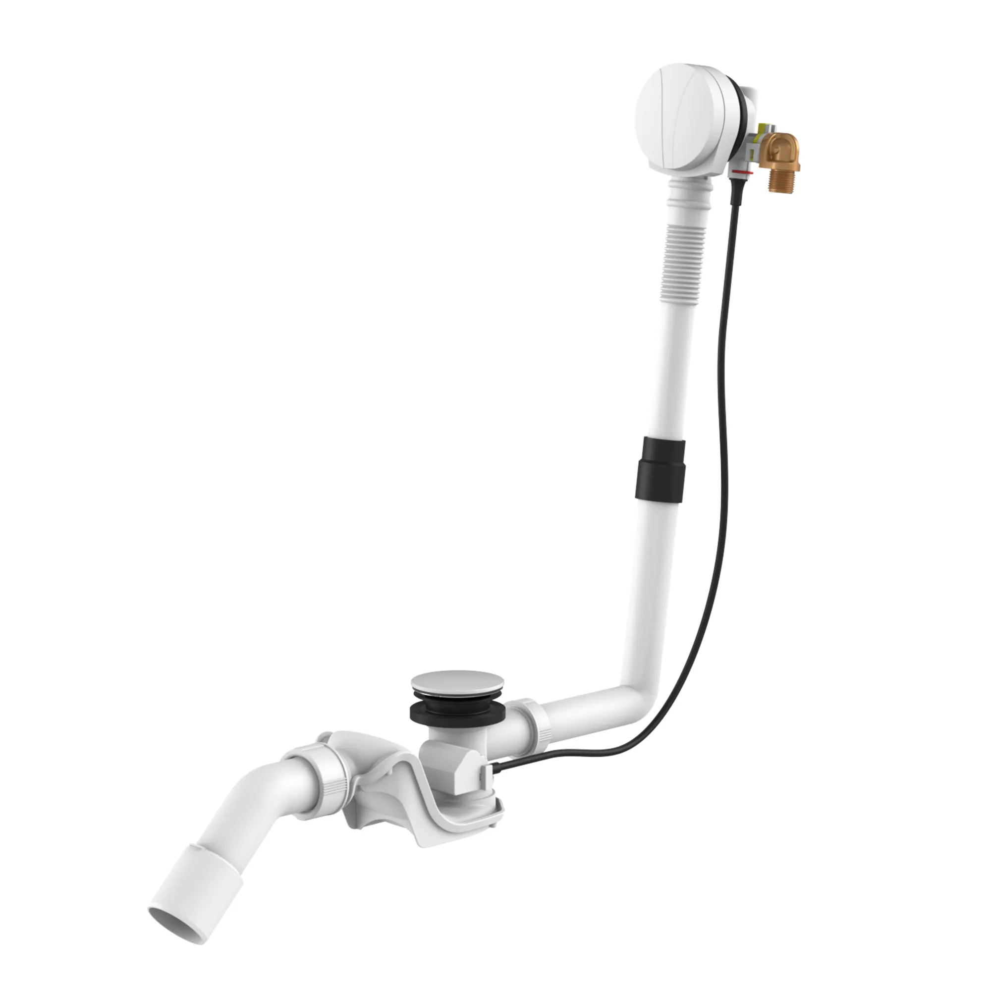 Laufen Ab- und Überlaufgarnitur mit Wannenzulauffunktion, weiß matt lackiert Farbe: Weiß Matt