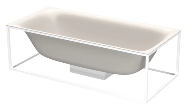 Bette Badewanne „BetteLux Shape“ rechteck 190 × 90 cm in Flax