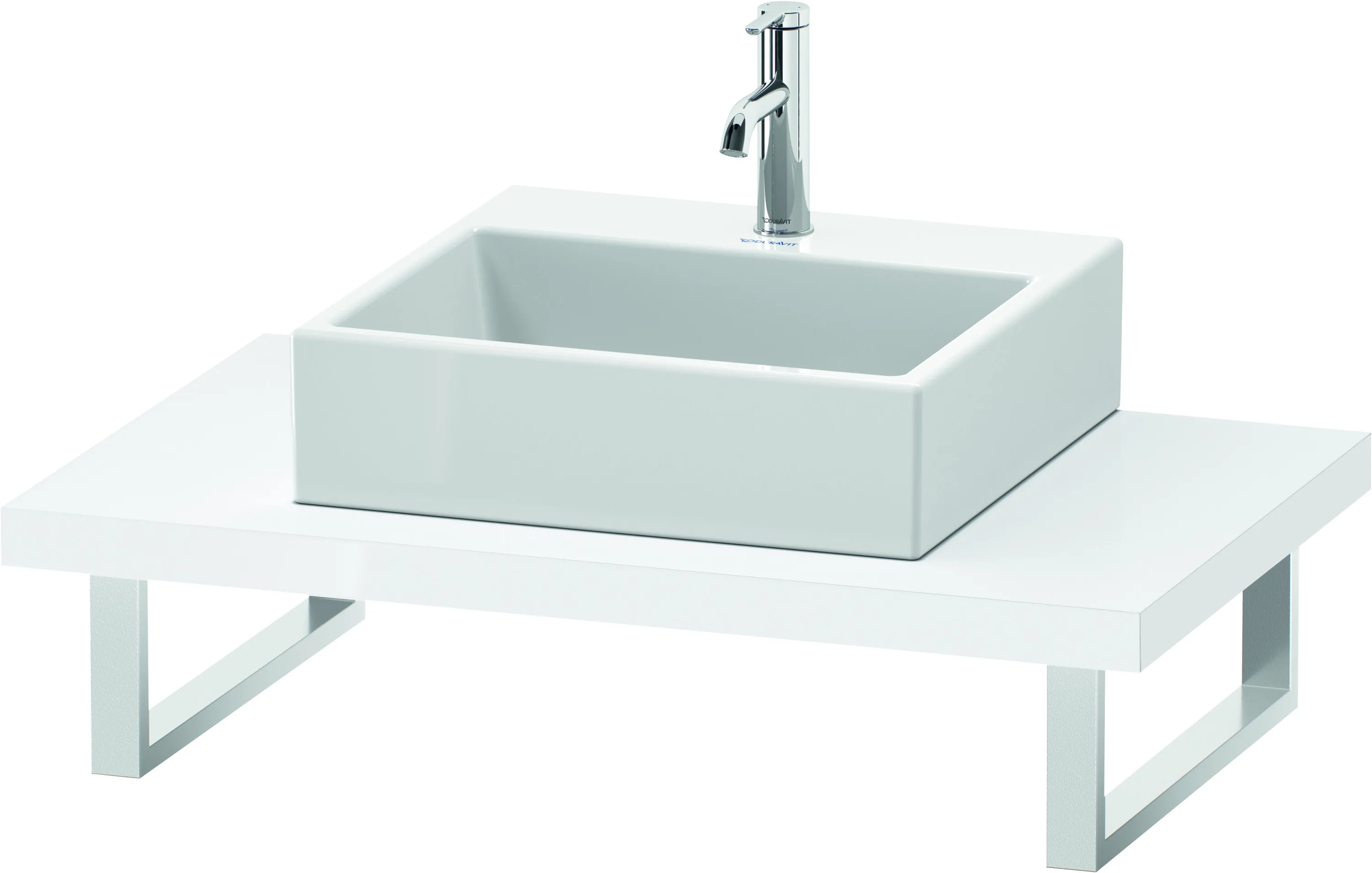 Duravit Konsole „L-Cube“ in Weiß Hochglanz Duravit Konsole „L-Cube“ in Weiß Hochglanz