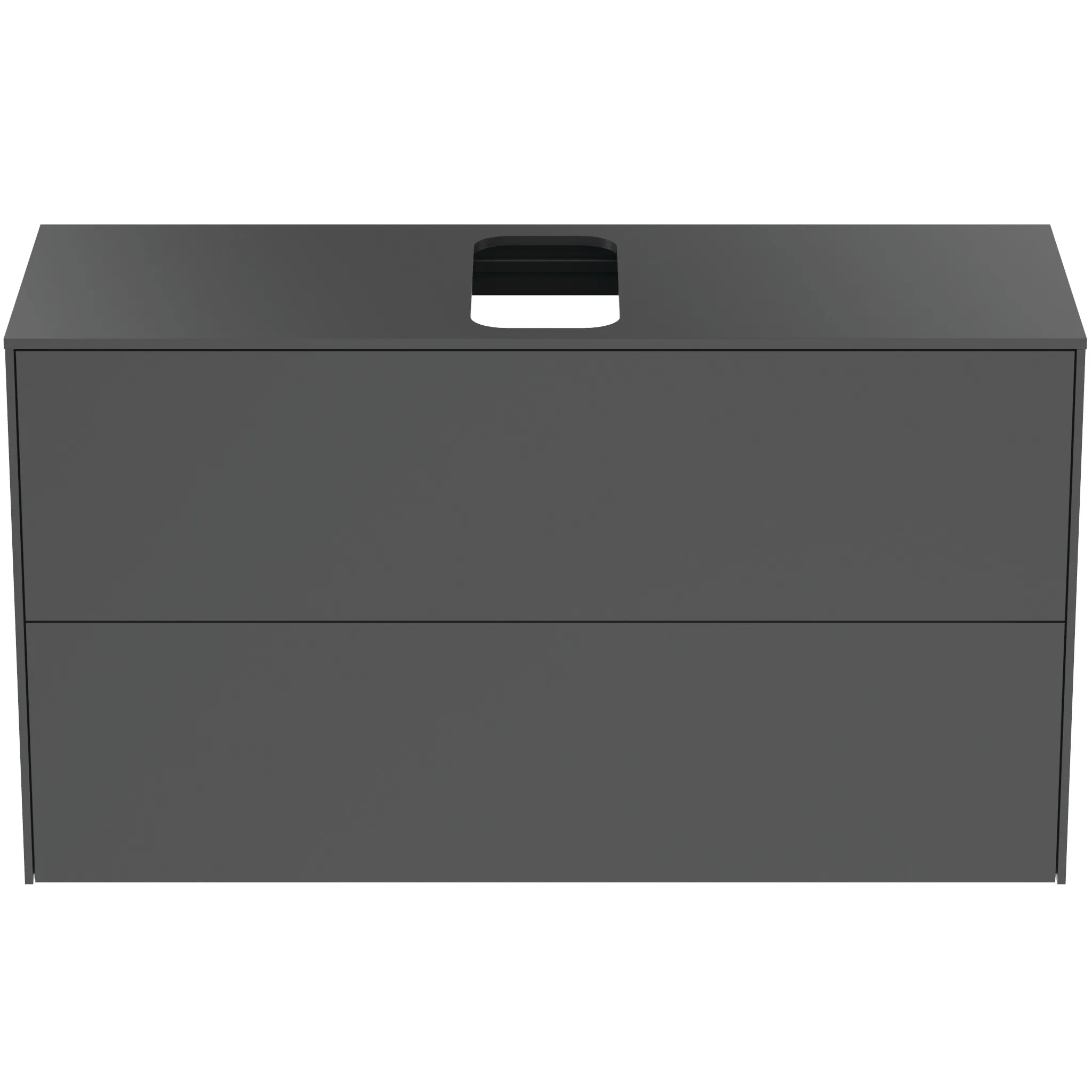 Ideal Standard Waschtischunterschrank Conca, 2 Auszüge, Anthrazit Ideal Standard Waschtischunterschrank Conca, 2 Auszüge, Anthrazit
