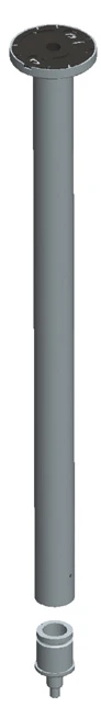 Plan 14941170300 Deckenabhängung (Set) 300 mm silber-eloxiert Plan 14941170300 Deckenabhängung (Set) 300 mm silber-eloxiert