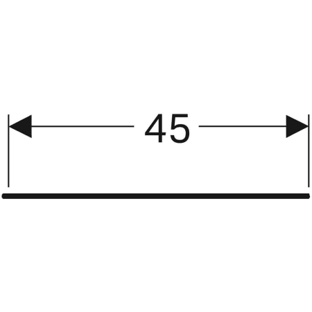 ONE Abdeckung für Seitenschrank und Seitenelement, Steinzeug: 45x0.4x46.5cm, schwarz Marmoroptik / matt ONE Abdeckung für Seitenschrank und Seitenelement, Steinzeug: 45x0.4x46.5cm, schwarz Marmoroptik / matt