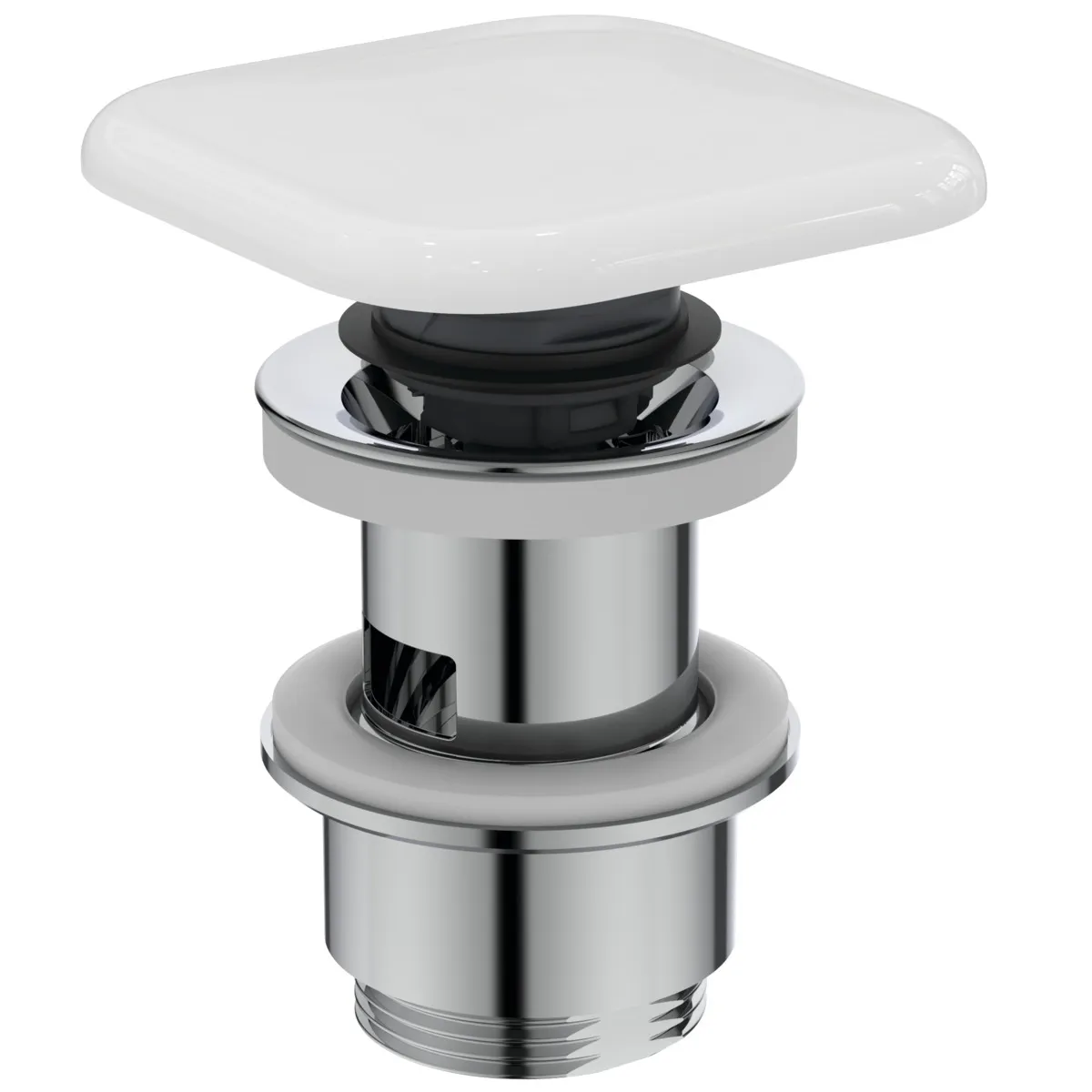 Ideal Standard Push Open Ventil quadratisch, 120x85x85mm, weiß Ideal Standard Push Open Ventil quadratisch, 120x85x85mm, weiß