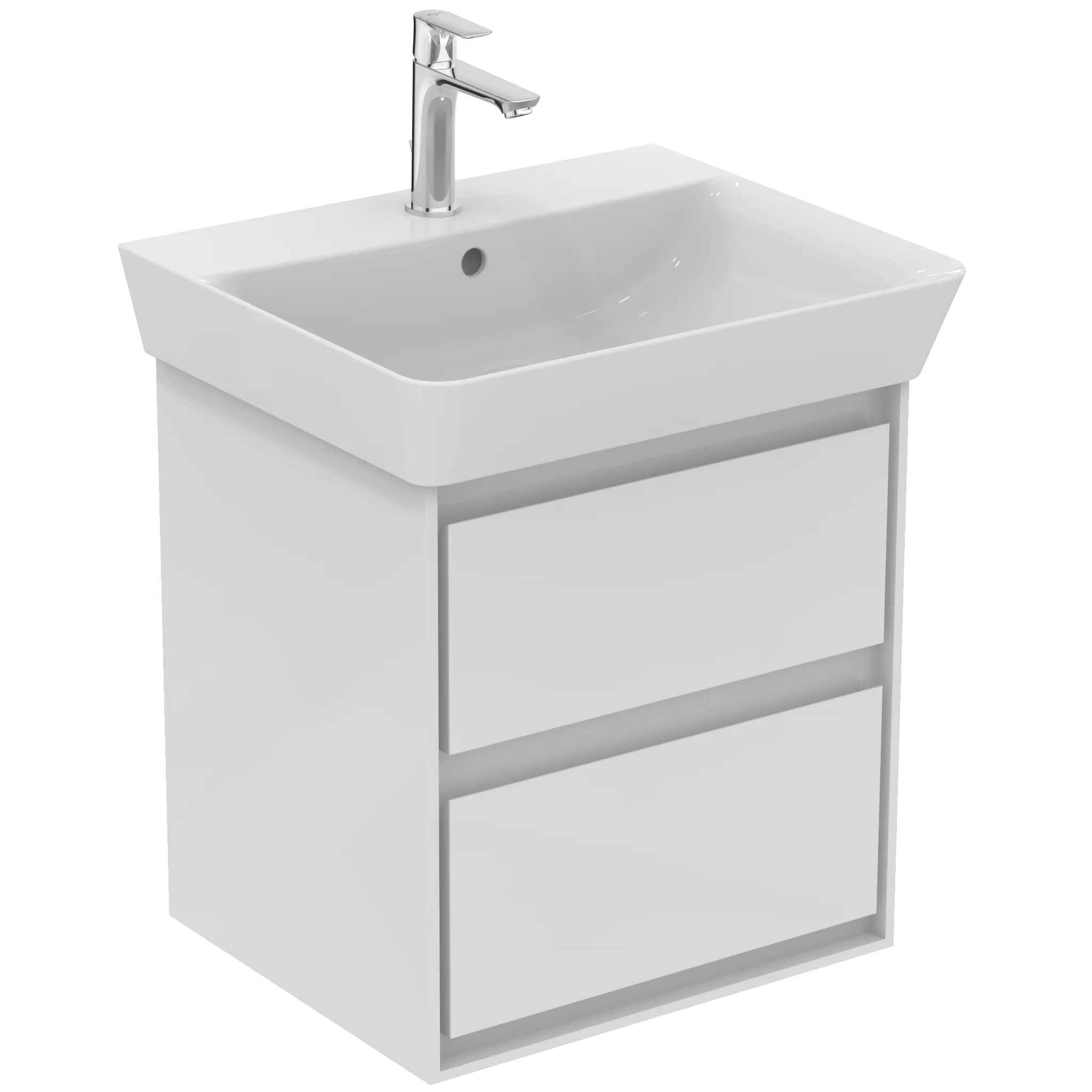 Ideal Standard Connect Air Auszugsfront, obere Schubladenfront für WTU 480 mm, weiß glänzend und matt, EF745B2