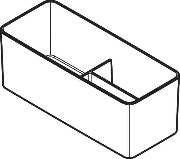 IntraStoris Box groß Basis Set 90/220 Mattschwarz