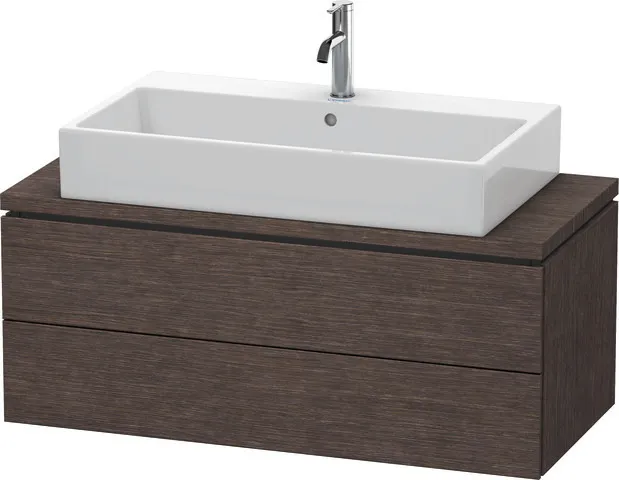 Duravit Waschtischunterschrank wandhängend „L-Cube“ 102 × 40 × 47,7 cm Eiche Dunkel gebürstet