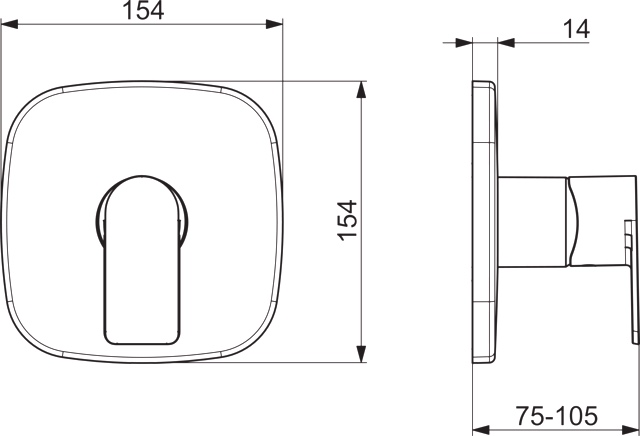 HansaSTELA Duscharmatur Einhebelmischer Fertigset für Brause-Batterie HansaSTELA 8785 Rosette soft edge Chrom HansaSTELA Duscharmatur Einhebelmischer Fertigset für Brause-Batterie HansaSTELA 8785 Rosette soft edge Chrom
