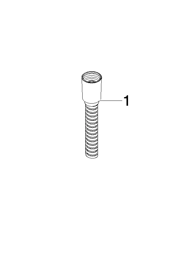 Dornbracht Metall-Brauseschlauch ausziehbar ½" x ⅜" x 1250 mm - Chrom