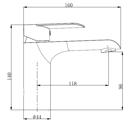 Waschtisch-Einhandbatterie AqvaBasic IV - Zugstangen-Abl.-Garn. 1"1/4 - flexible Druckschläuche 3/8", DVGW W270 - Kartusche mit keramischen Dichtscheiben - Heisswassersperre - Wassermengendurchflussregulierung - chrom