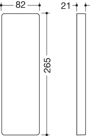 HEWI Abdeckung in Signalweiß HEWI Abdeckung in Signalweiß