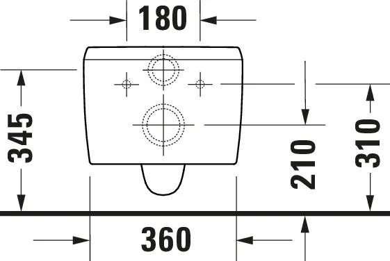 Wand-Tiefspül-WC „Qatego“ 38,5 × 36 × 57 cm