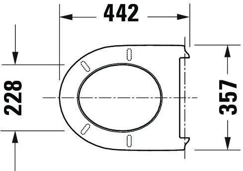 Duravit WC-Sitz „No.1“ 37,3 × 43 × 4,3 cm in, Soft Closing, Scharniere Edelstahl