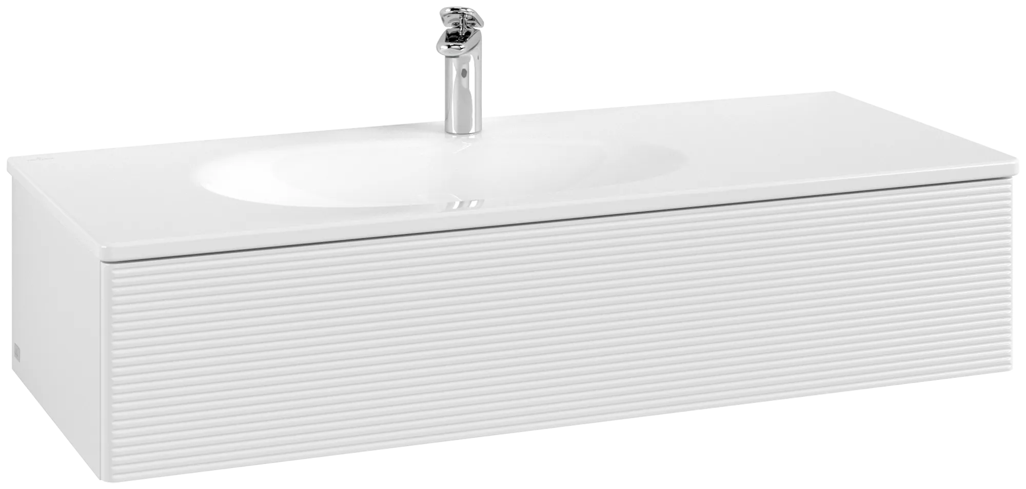 Villeroy & Boch Antao Waschbeckenunterschrank L03 1188x256x493mm Glossy White Lacquer
