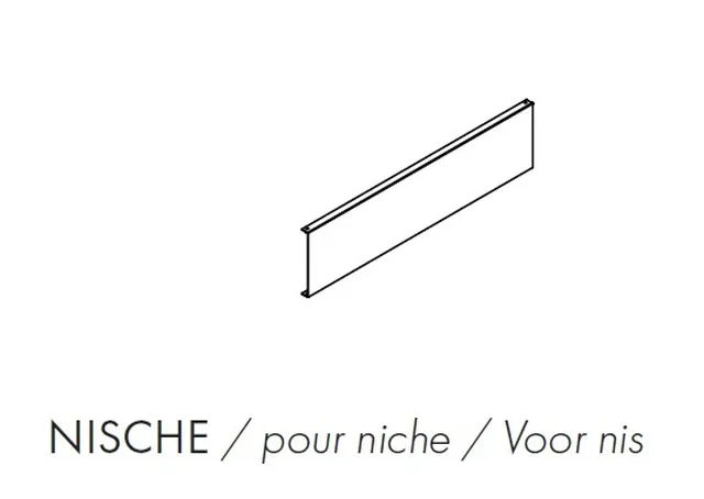 Hoesch Aluminiumschürze für Nische „Muna“ für 90 cm Hoesch Aluminiumschürze für Nische „Muna“ für 90 cm