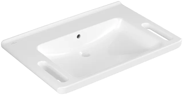 Villeroy & Boch Wandwaschtisch „ViCare“ 800 × 550 × 180 mm, ohne Hahnlochbohrung in Weiß Alpin Villeroy & Boch Wandwaschtisch „ViCare“ 800 × 550 × 180 mm, ohne Hahnlochbohrung in Weiß Alpin
