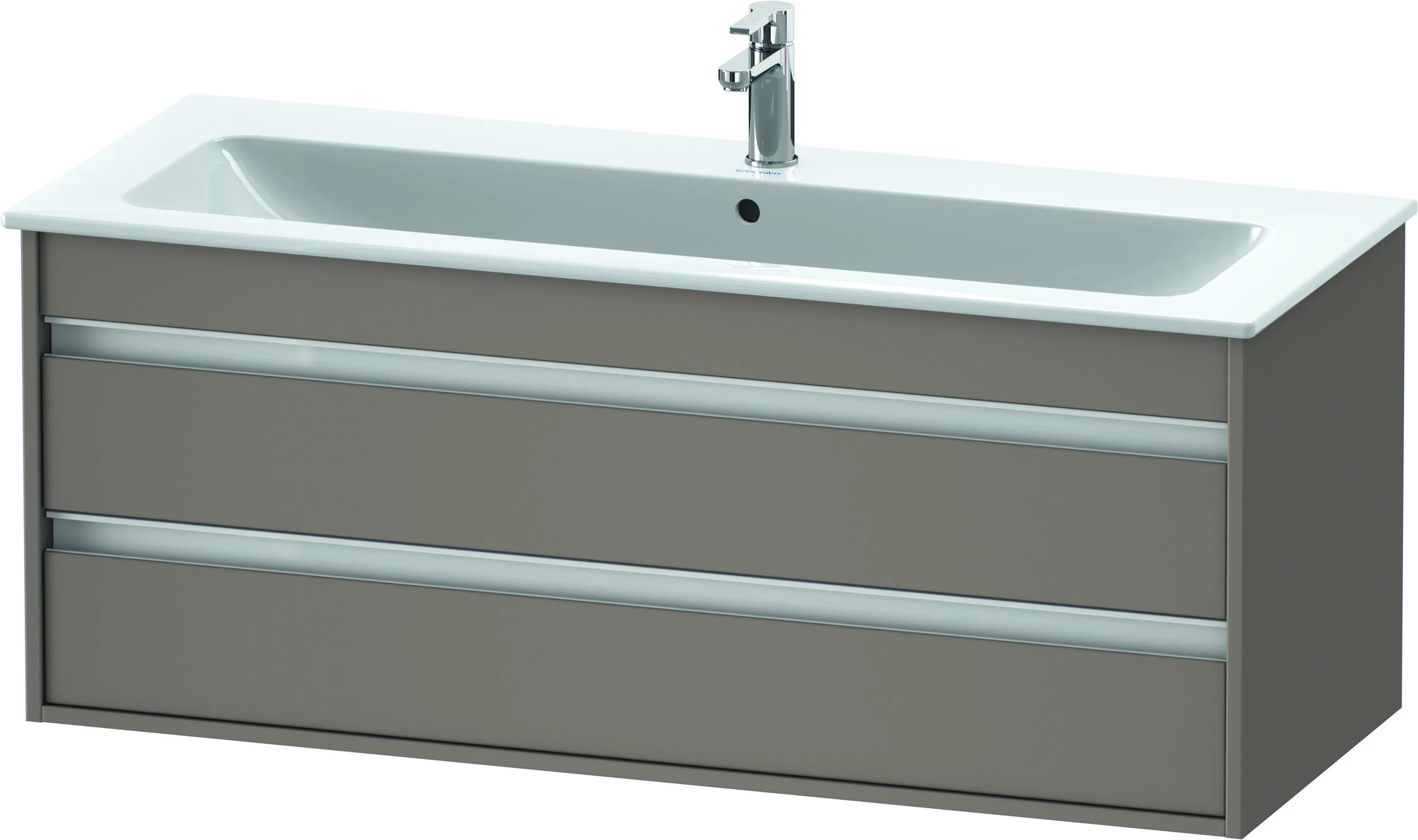 Duravit Waschtischunterschrank wandhängend „Ketho“ 120 × 48 × 47,5 cm in Basalt Matt