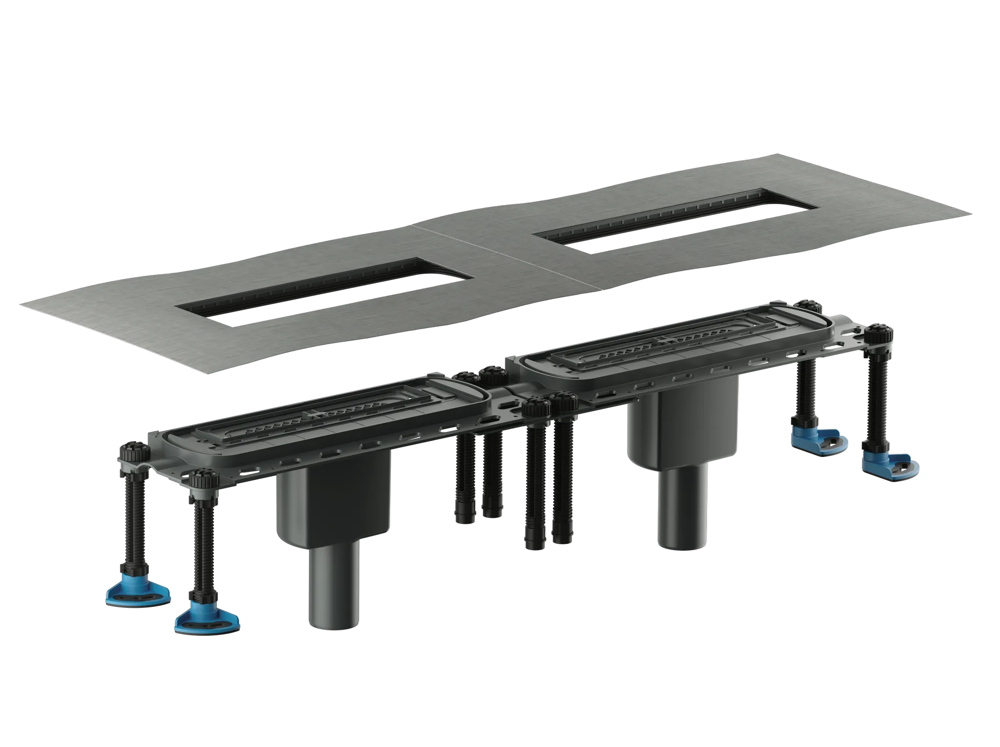 Ablaufgehäuse DallFlex 2.0 Duo senkrecht, DN 50 Ablaufgehäuse DallFlex 2.0 Duo senkrecht, DN 50