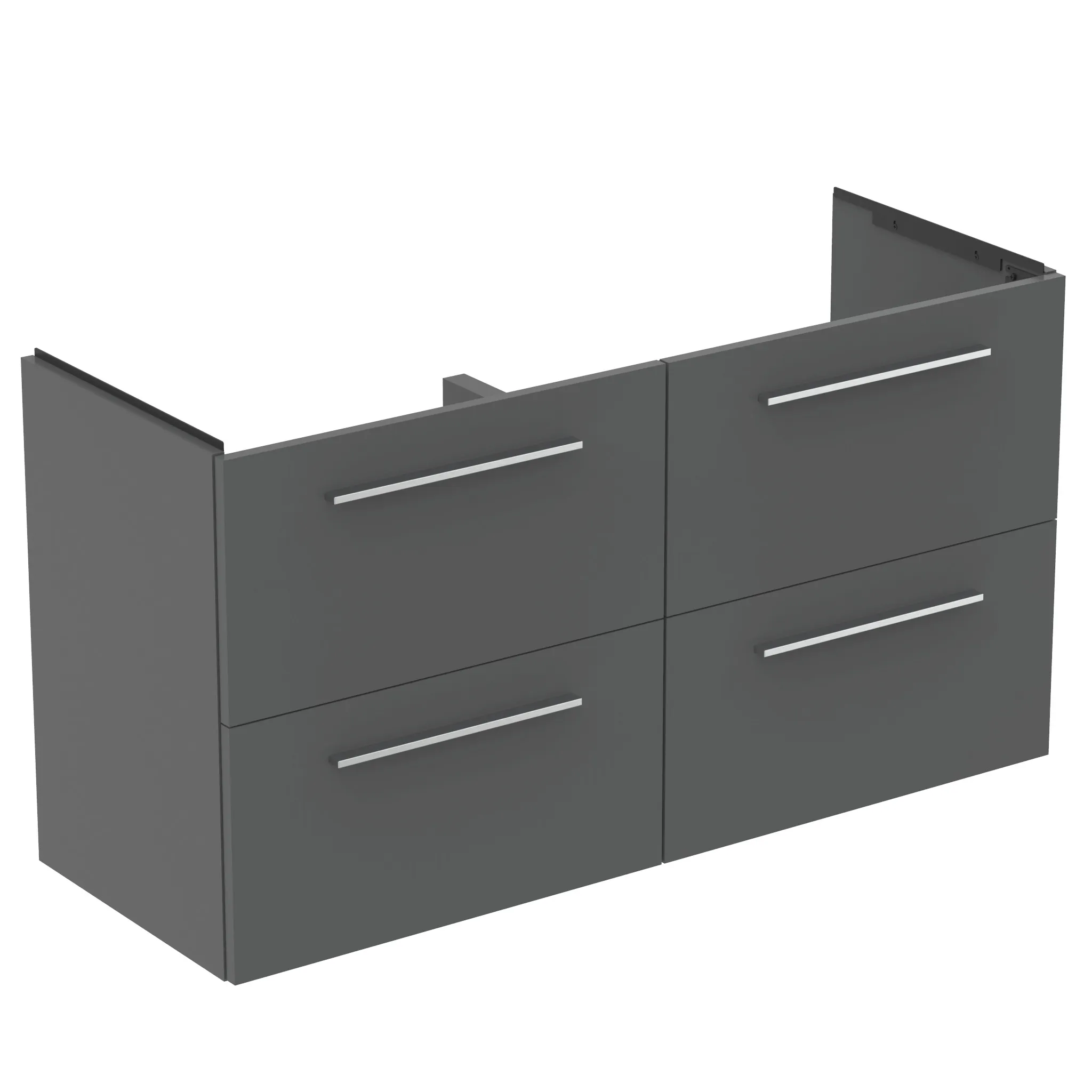 Ideal Standard Waschtischunterschrank „i.lifeA“ 120 × 63 × 44 cm Quarzgrau matt