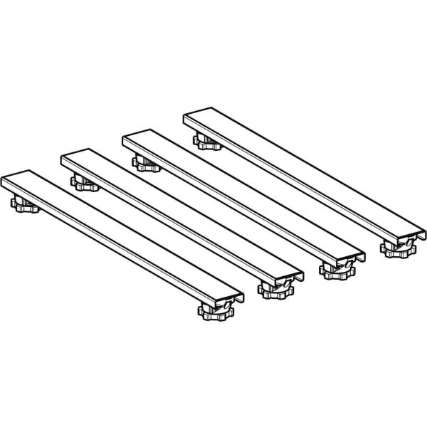 Set Füße und 4 Traversen 700mm H:6-12cm, für Duschwanne aus Steinharz Set Füße und 4 Traversen 700mm H:6-12cm, für Duschwanne aus Steinharz