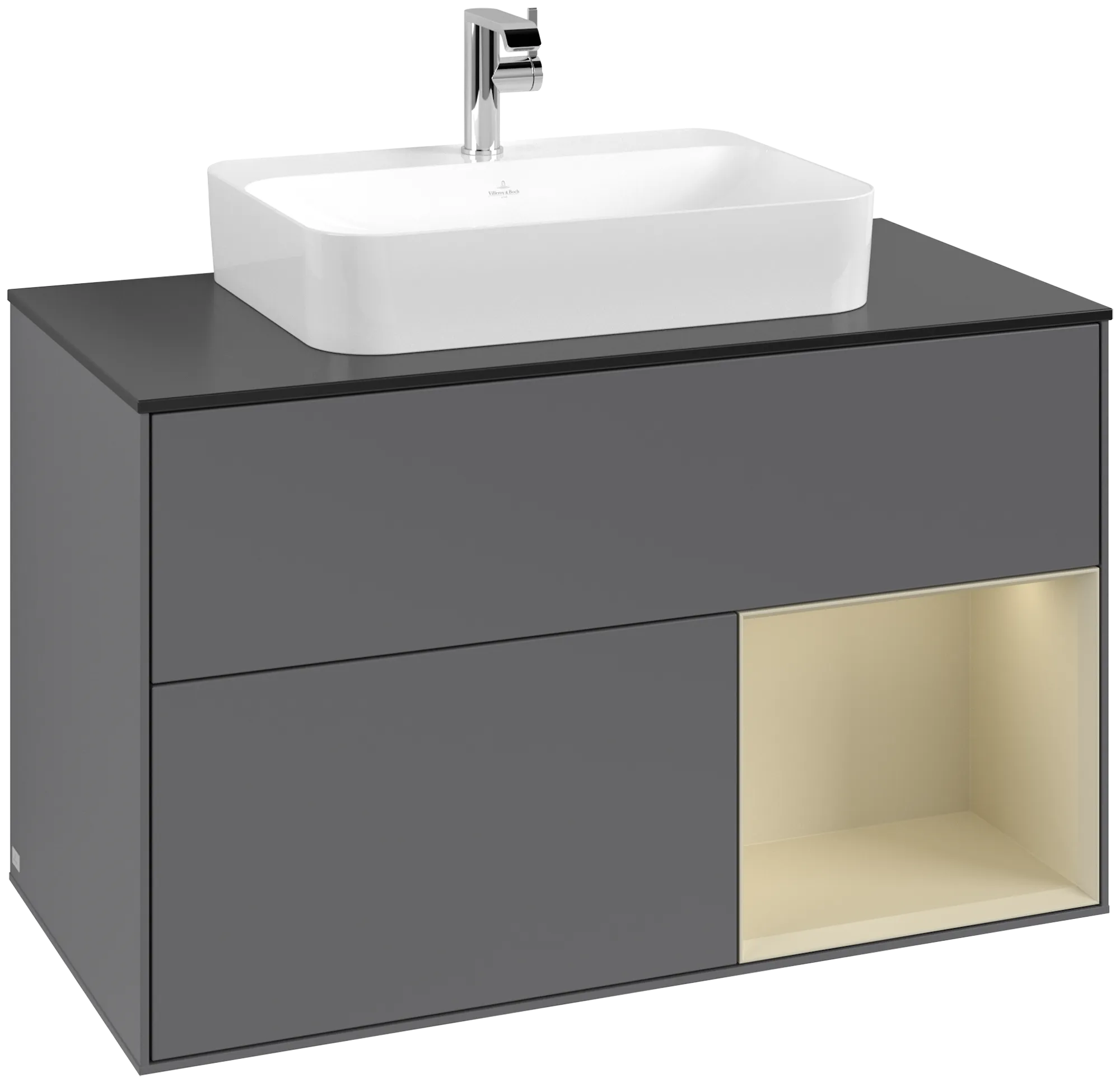 Villeroy & Boch Waschbeckenunterschrank Finion G37, 1000 x 603 x 501 mm, anthrazit