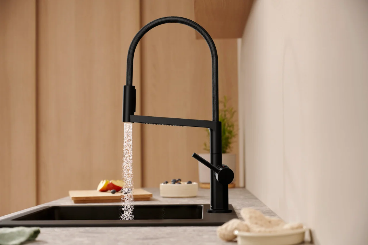 Hansgrohe Talis Select M54 PowderSpray Einhebel-Küchenmischer Semi-Pro, 3 Strahlarten, mattschwarz