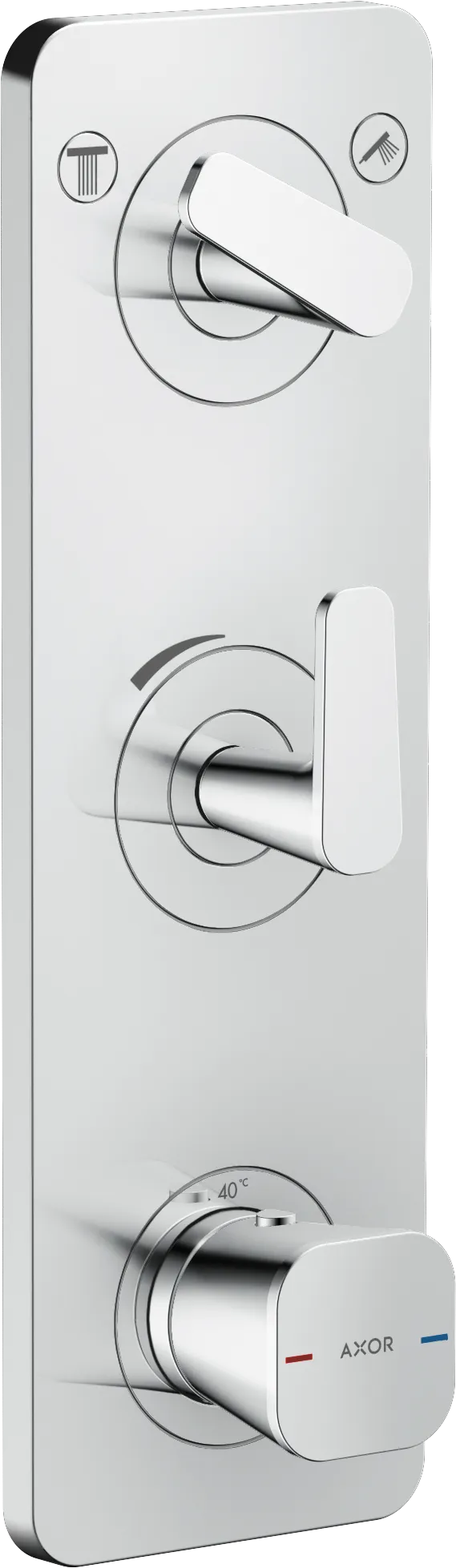 Hansgrohe Unterputz-Armatur „Axor Citterio C“ Ausladung 0 mm in Chrom Hansgrohe Unterputz-Armatur „Axor Citterio C“ Ausladung 0 mm in Chrom