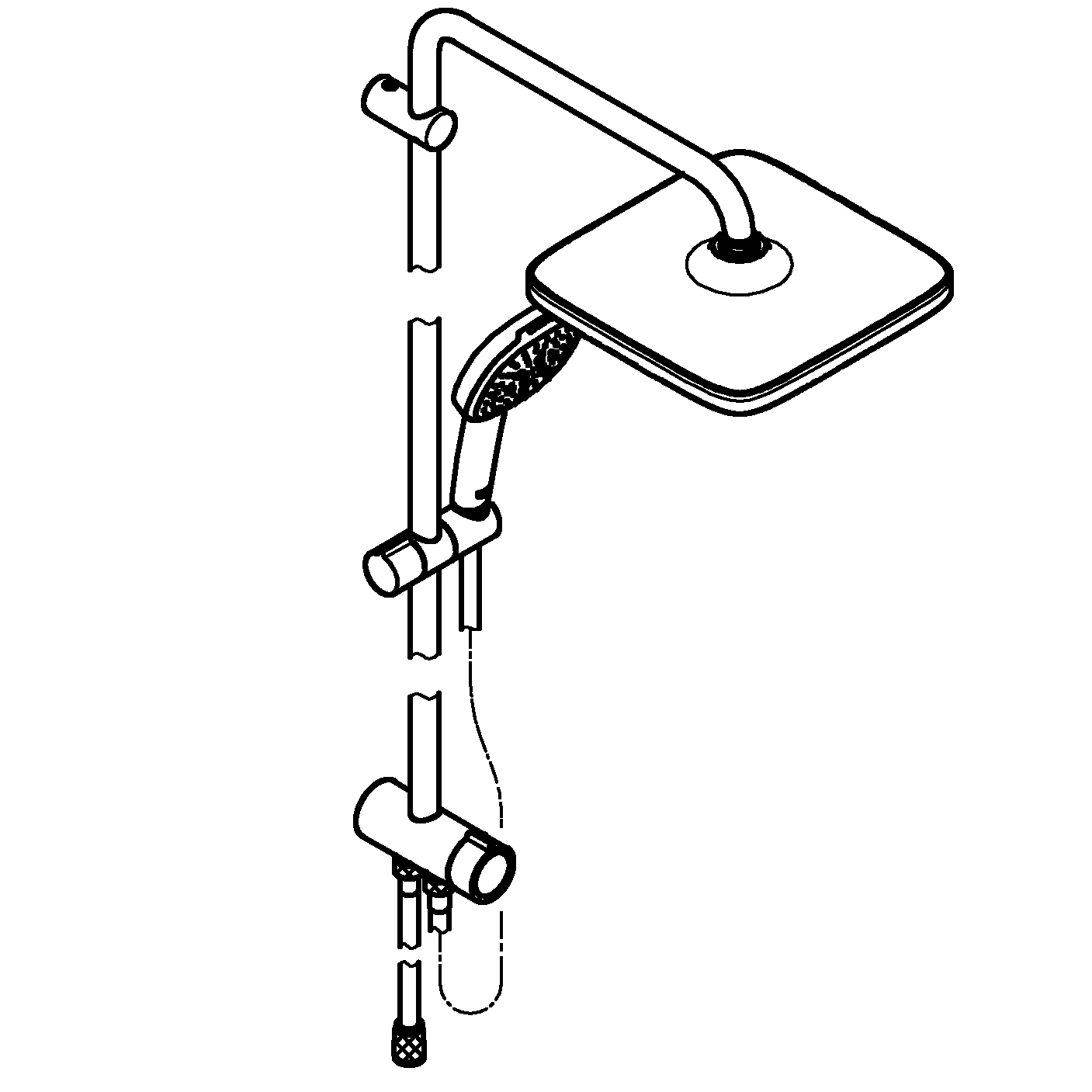 Grohe Duschsystem „Tempesta system 250“