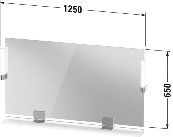 Duravit Spiegel „Sivida“ 125 × 65 cm Duravit Spiegel „Sivida“ 125 × 65 cm